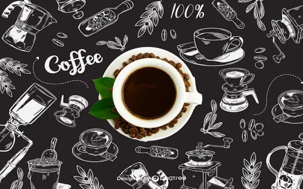 استیکر برای کافی شاپ