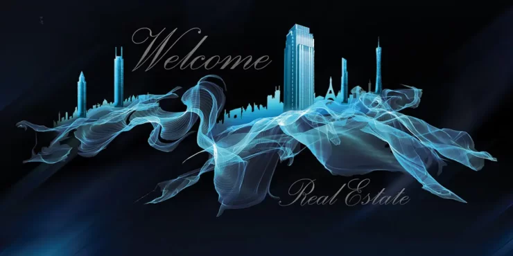 طرح پوستر دیواری برای مشاور املاک