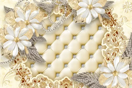 طرح پوستر دیواری لاکچری گل