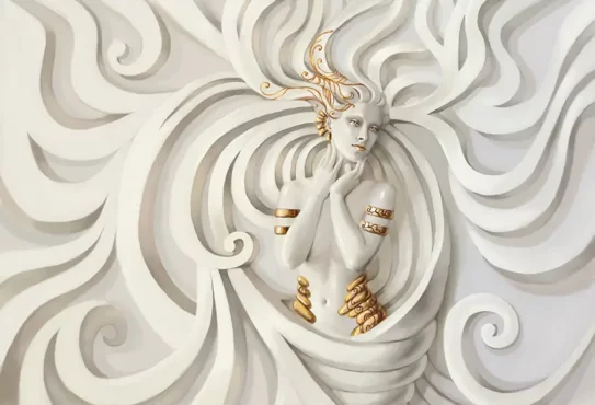 طرح پوستر دیواری گچبری