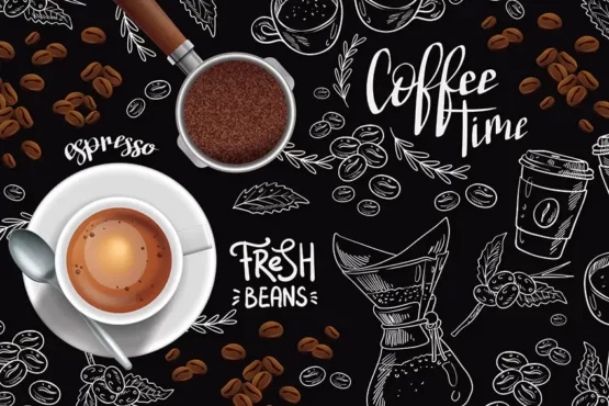 پوستر دیواری طرح کافی شاپ