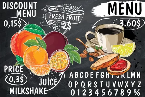 پوستر دیواری طرح آبمیوه