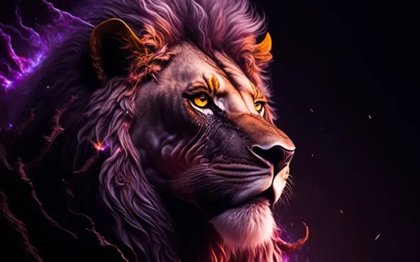 نمونه پوستر دیواری طرح شیر