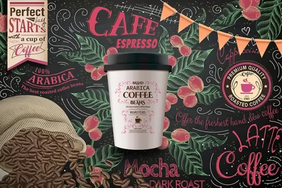 دانلود نمونه پوستر دیواری کافی شاپ