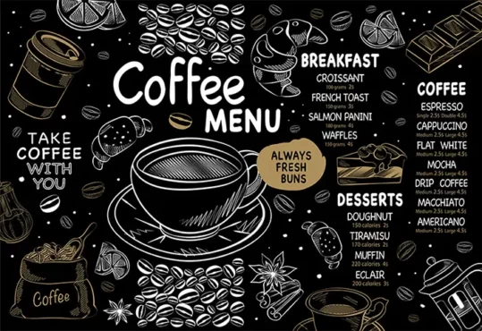 دانلود استیکر شیشه کافی شاپ