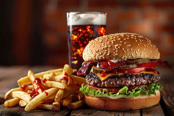 تصویر همبرگر باکیفیت برای چاپ